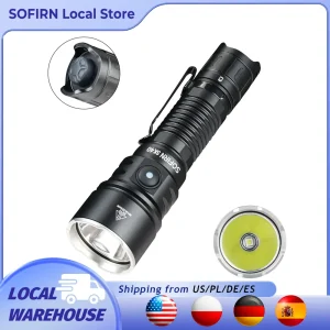Sofirn LED Tactical Flashlight 21700 Rechargeable Powerful Torch 580M Long-Range With Spotlight